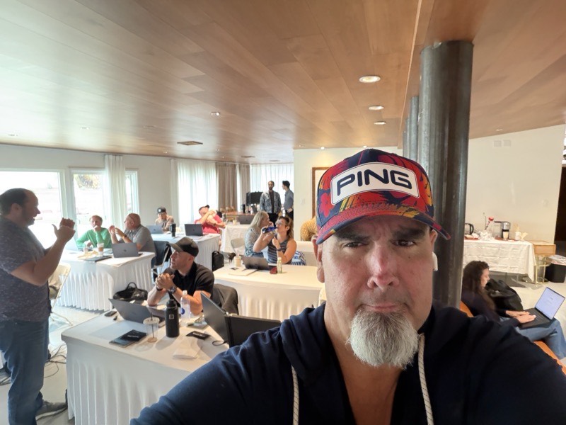 Vegas 2026 mid-session: the room full of people working at tables