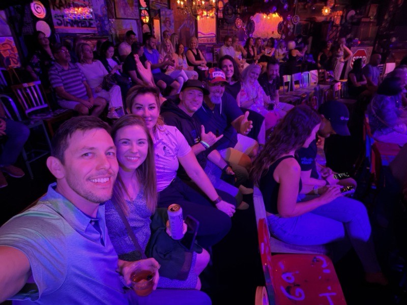 Vegas 2026: front row at a nighttime venue